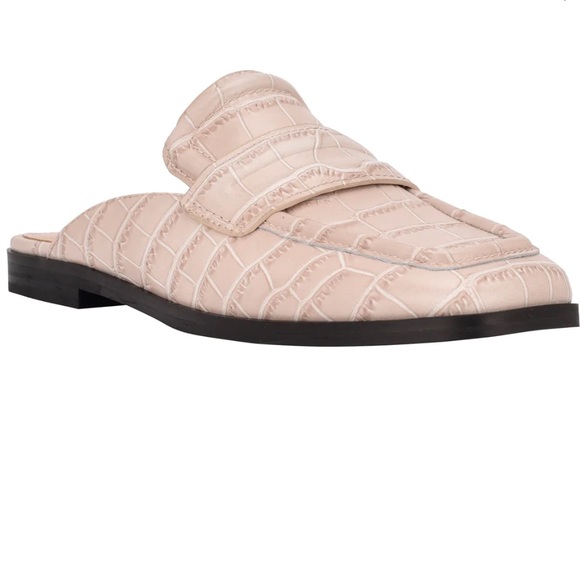 Marc Fisher Shoes - Marc Fisher Flyta Loafer Mules Natural Croco Embossed